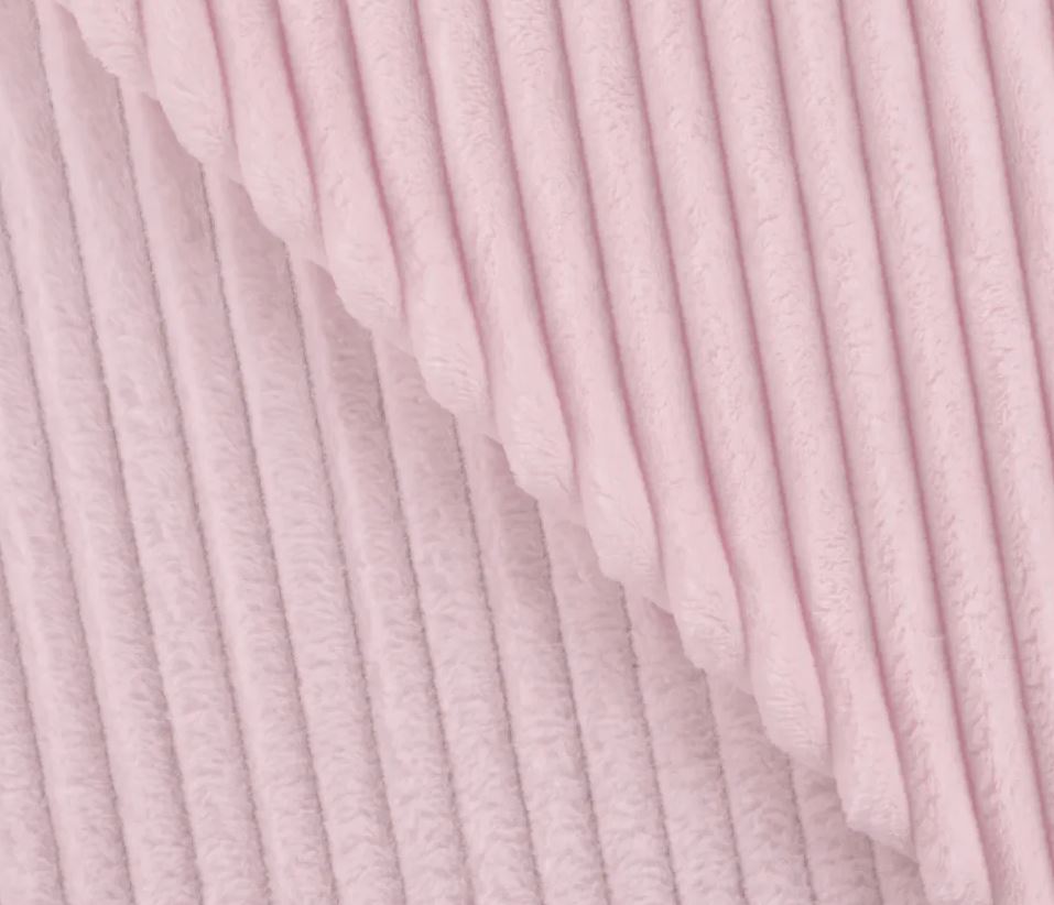 Kuschelfleece Rippstruktur Rosa