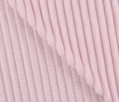 Kuschelfleece Rippstruktur Rosa