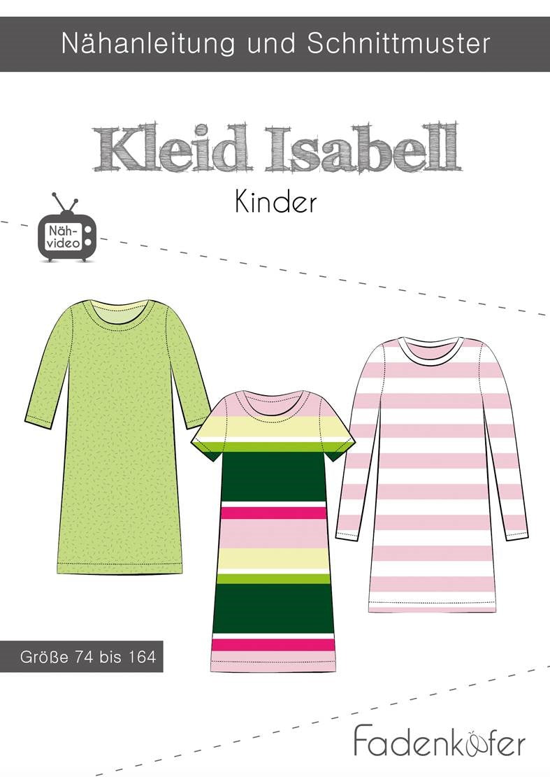 Schnittmuster Fadenkäfer Kleid Isabell Kinder
