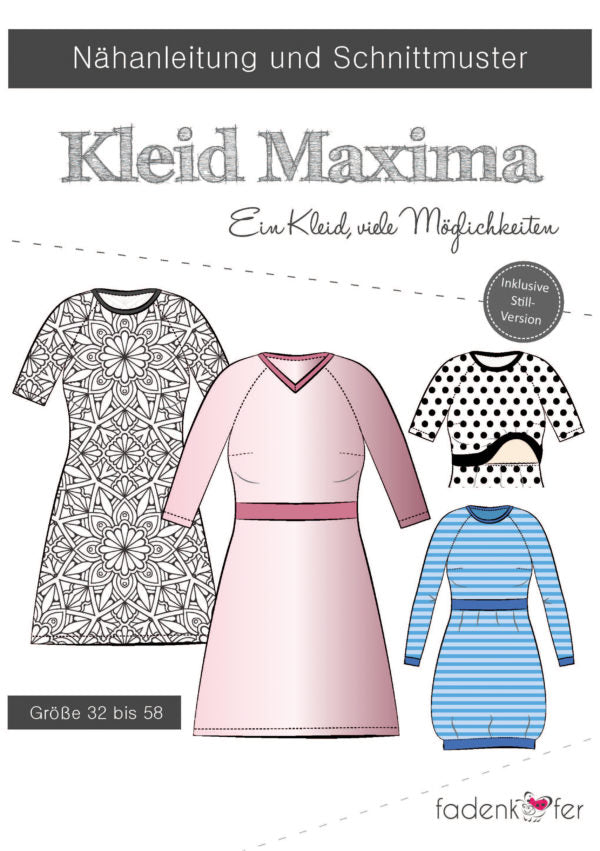 Schnittmuster Fadenkäfer Kleid Maxima