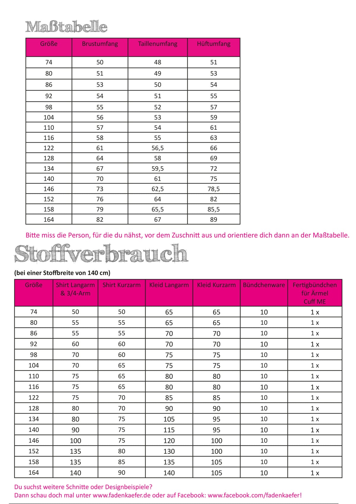 Schnittmuster Fadenkäfer Poloshirt und Kleid Kinder