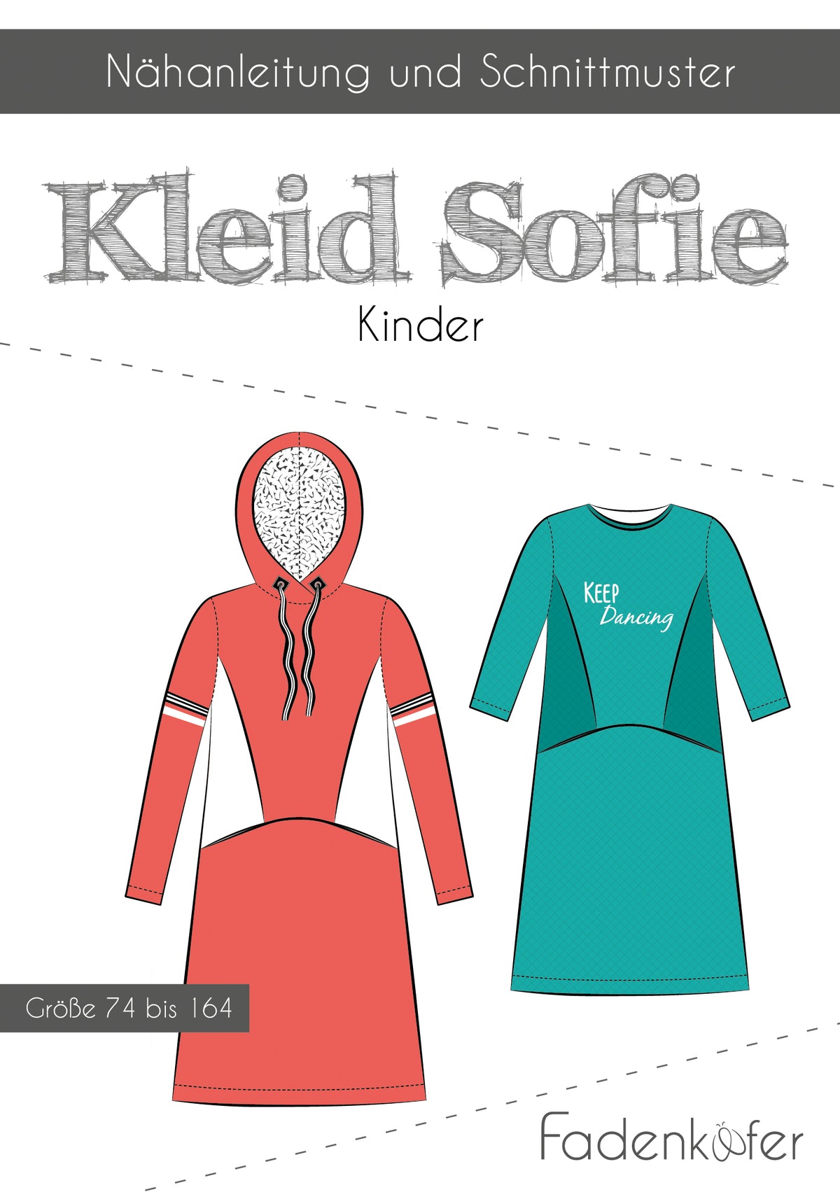 Schnittmuster Fadenkäfer Kleid Sofie Kinder