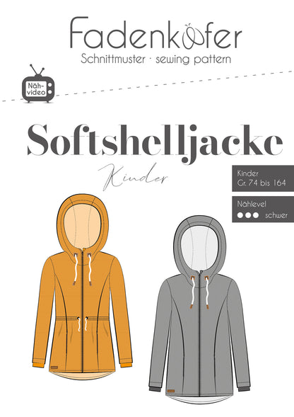 Schnittmuster Fadenkäfer Softshelljacke Kinder
