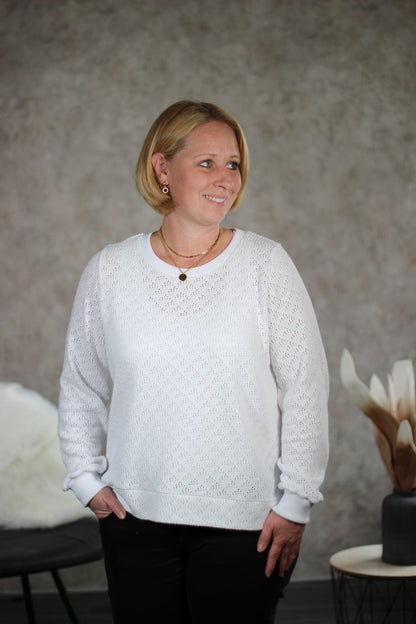 Schnittmuster Fadenkäfer Basic Pullover Damen
