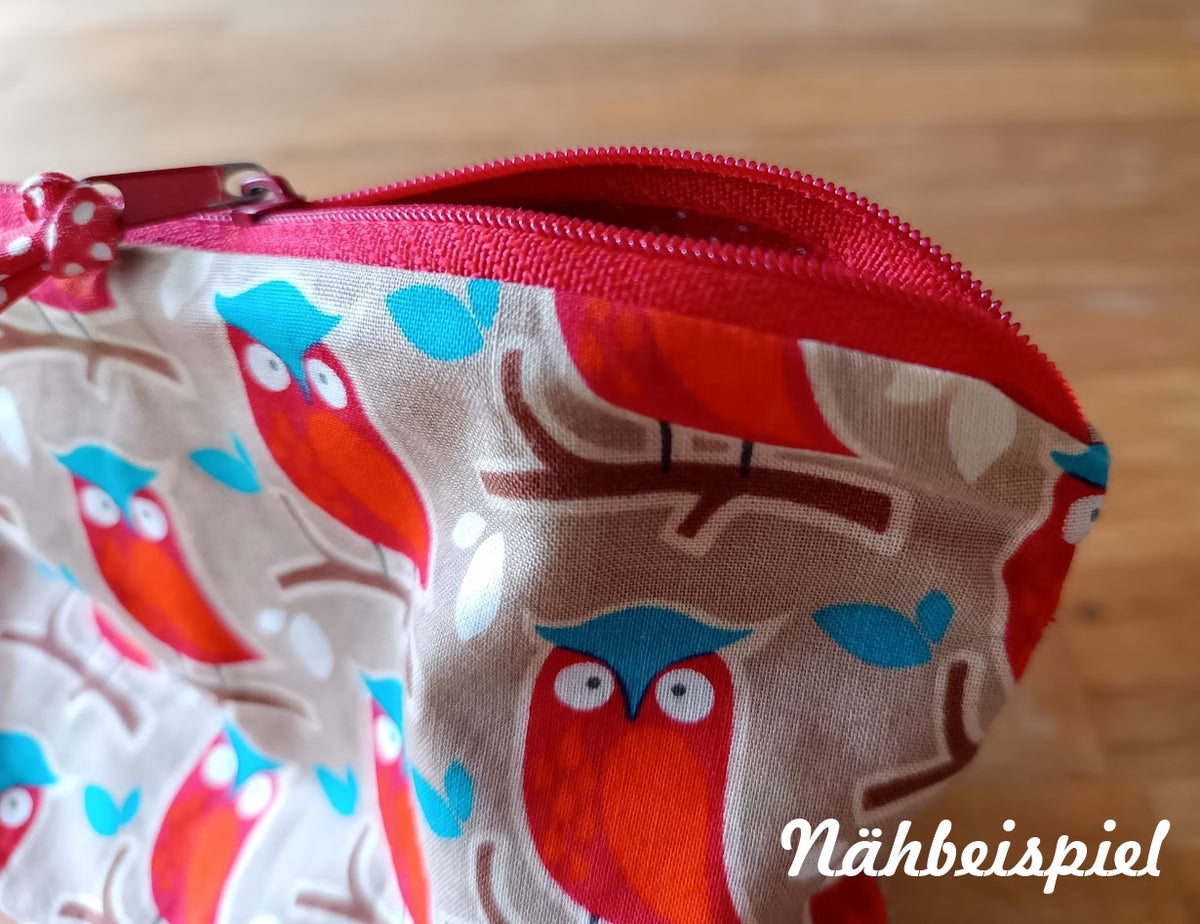 5m Endlosreißverschluss + 25 Zipper Weinrot