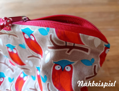 5m Endlosreißverschluss + 25 Zipper Weinrot