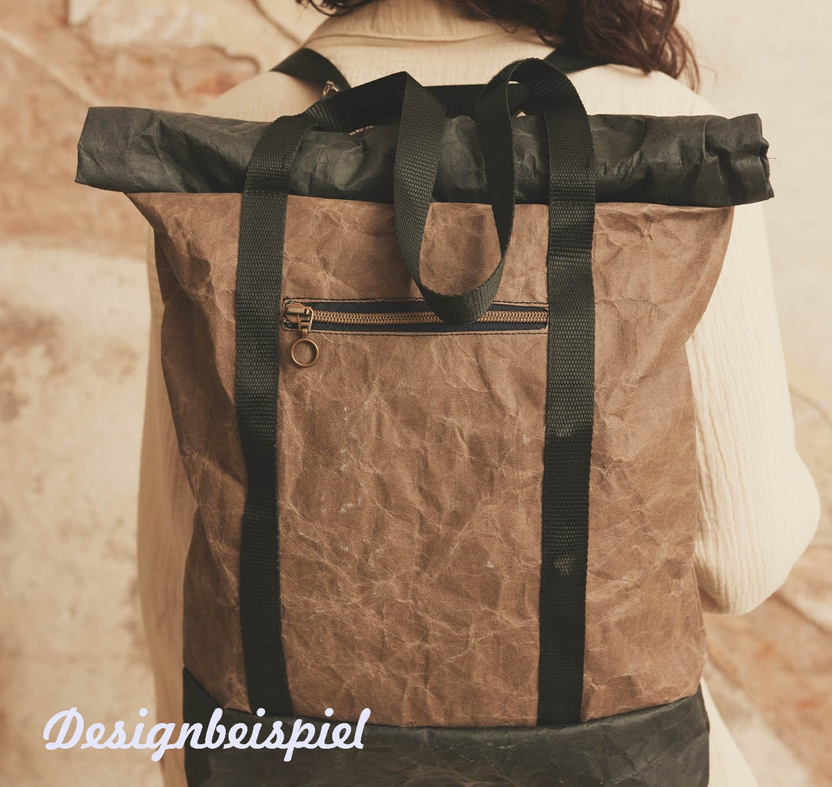 Waschbares Kraftpapier / Papierstoff / Zuschnitt 50x73cm / Farbe: Coconut